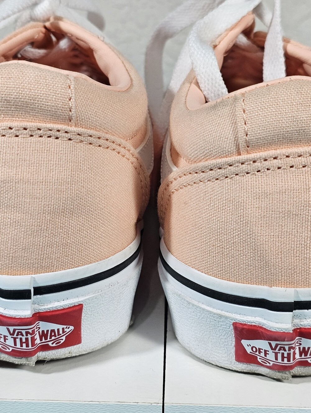 Vans Tropical Peach Canvas Sneakers Size 8 - Picture 5 of 8